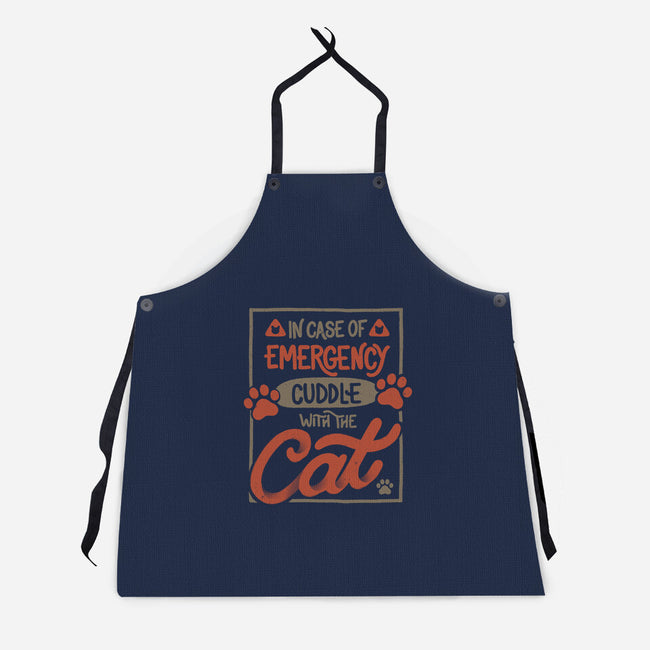 Cuddle With The Cat-Unisex-Kitchen-Apron-tobefonseca