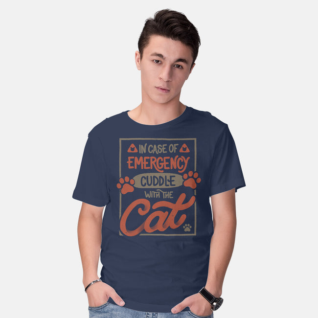 Cuddle With The Cat-Mens-Basic-Tee-tobefonseca