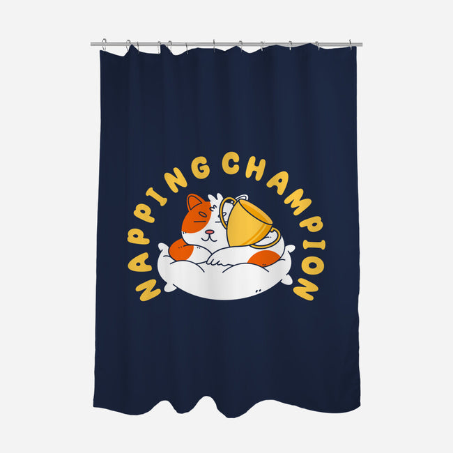 Napping Champion-None-Polyester-Shower Curtain-Tri haryadi