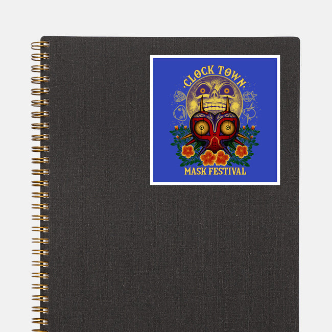 Clock Town Mask Festival-None-Glossy-Sticker-rmatix