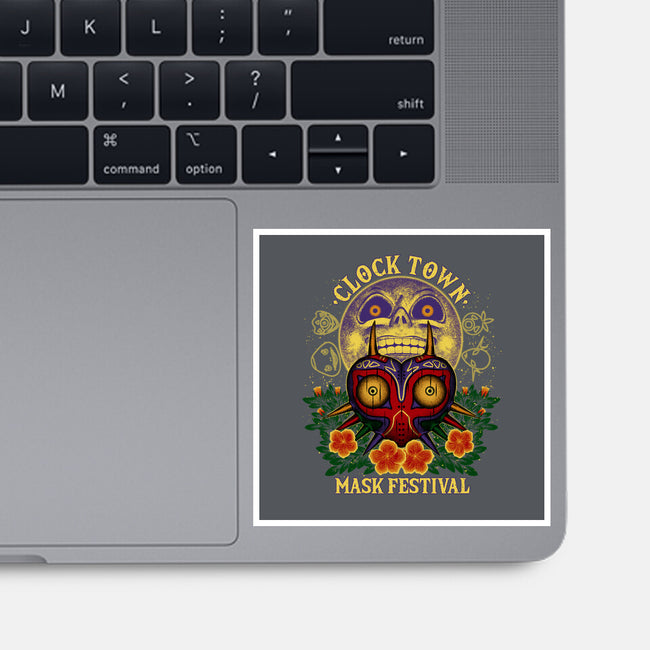 Clock Town Mask Festival-None-Glossy-Sticker-rmatix