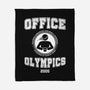 Office Olympics-None-Fleece-Blanket-drbutler