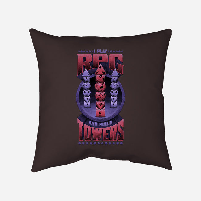 Build Towers-None-Removable Cover-Throw Pillow-Studio Mootant
