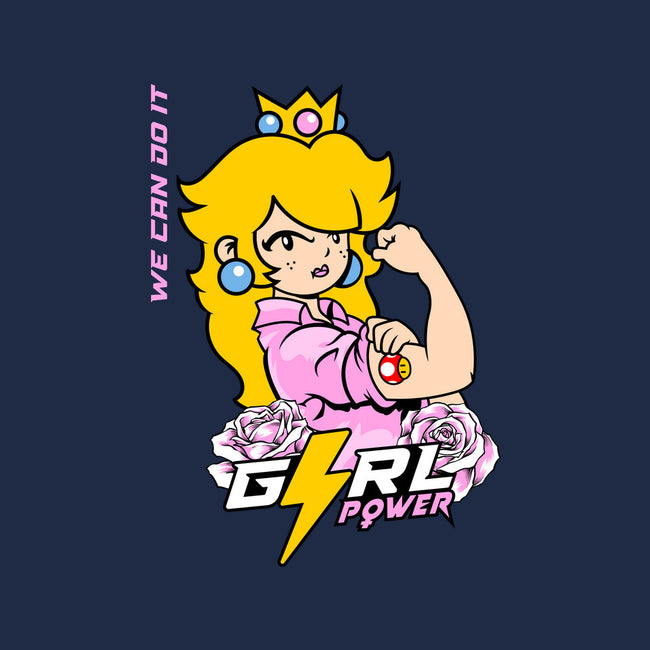 Girl Power Princess-Baby-Basic-Tee-Planet of Tees