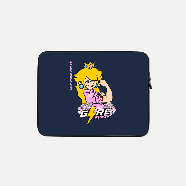 Girl Power Princess-None-Zippered-Laptop Sleeve-Planet of Tees