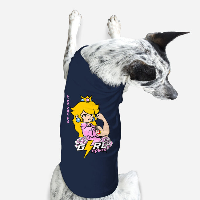 Girl Power Princess-Dog-Basic-Pet Tank-Planet of Tees