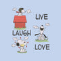 Live Laugh Love Snoopy-Mens-Basic-Tee-Claudia