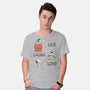 Live Laugh Love Snoopy-Mens-Basic-Tee-Claudia