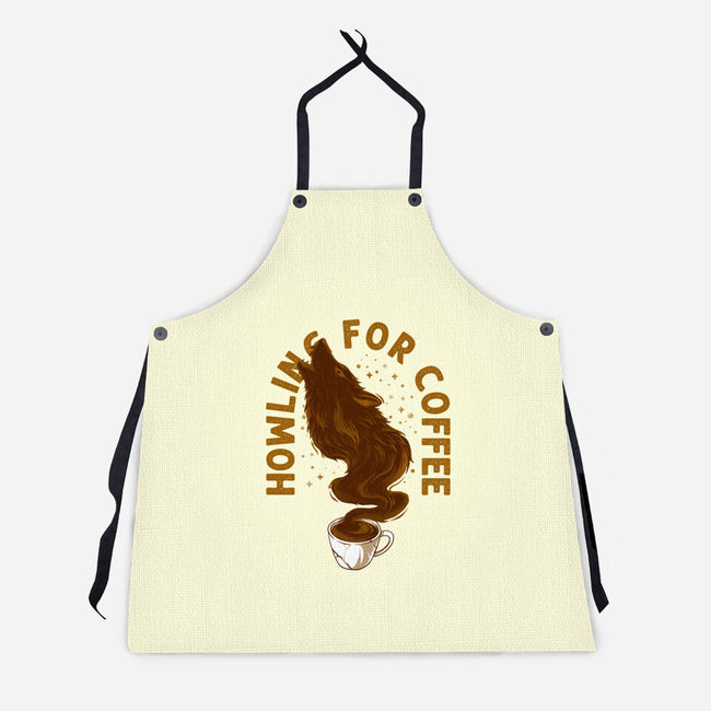 Howling For Coffee-Unisex-Kitchen-Apron-spoilerinc