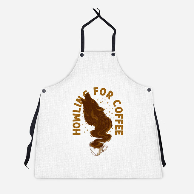 Howling For Coffee-Unisex-Kitchen-Apron-spoilerinc