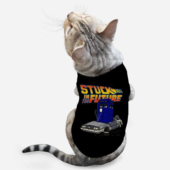 Stuck In The Future-Cat-Basic-Pet Tank-Xentee
