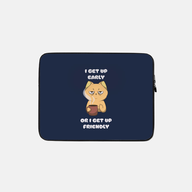 Early Or Friendly-None-Zippered-Laptop Sleeve-Claudia