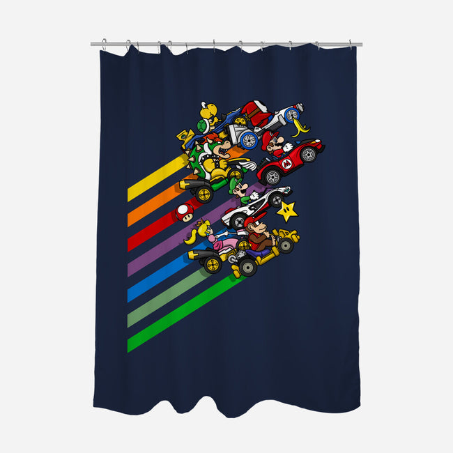 Karting Chaos-None-Polyester-Shower Curtain-drbutler