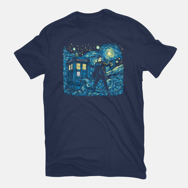 Tenth Doctor Dreams Of Time And Space-Unisex-Basic-Tee-DrMonekers