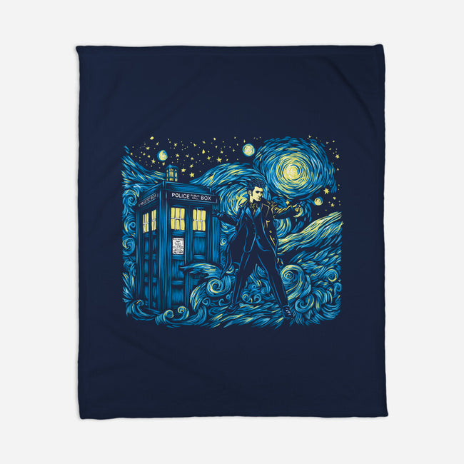 Tenth Doctor Dreams Of Time And Space-None-Fleece-Blanket-DrMonekers
