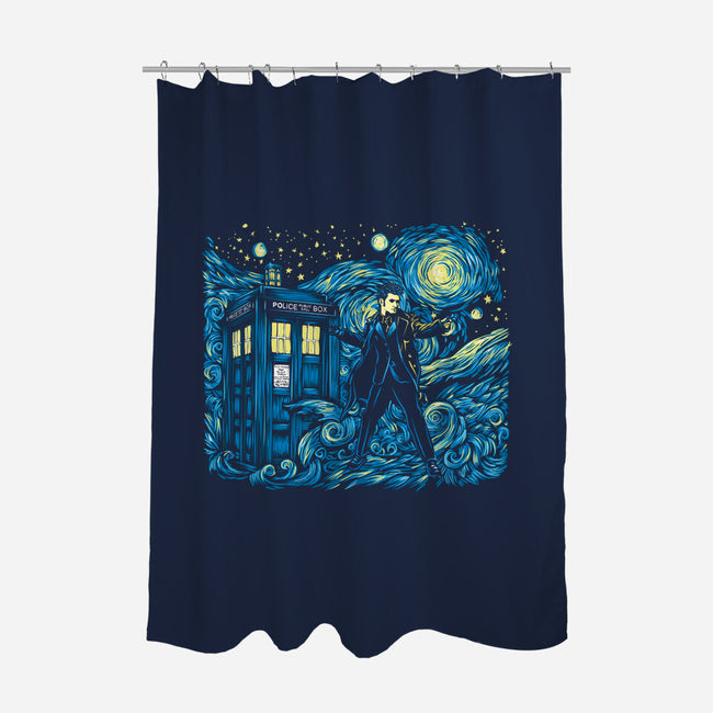 Tenth Doctor Dreams Of Time And Space-None-Polyester-Shower Curtain-DrMonekers
