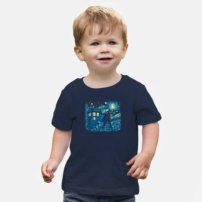 Tenth Doctor Dreams Of Time And Space-Baby-Basic-Tee-DrMonekers