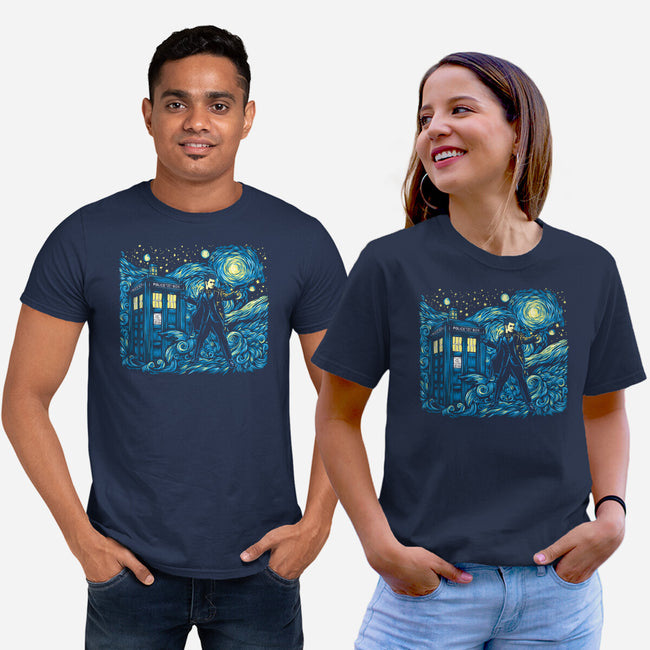 Tenth Doctor Dreams Of Time And Space-Unisex-Basic-Tee-DrMonekers