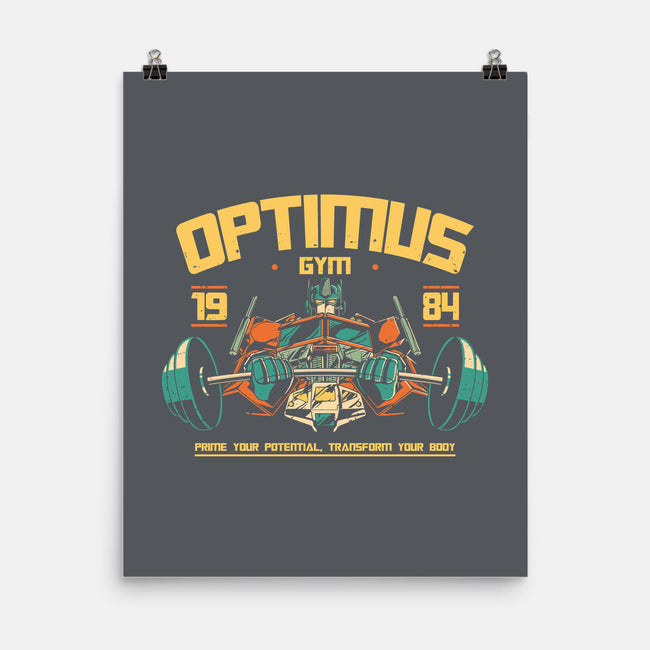Optimus Gym-None-Matte-Poster-retrodivision