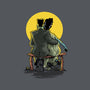 Monster And Bride Gazing At The Moon-Mens-Long Sleeved-Tee-zascanauta
