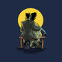 Monster And Bride Gazing At The Moon-None-Glossy-Sticker-zascanauta