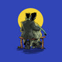 Monster And Bride Gazing At The Moon-None-Glossy-Sticker-zascanauta