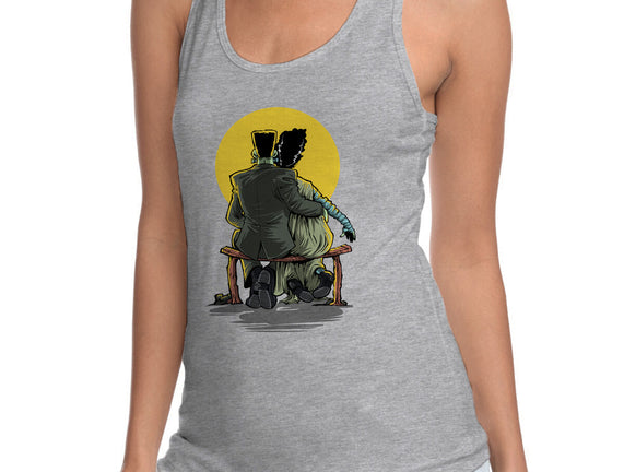 Monster And Bride Gazing At The Moon