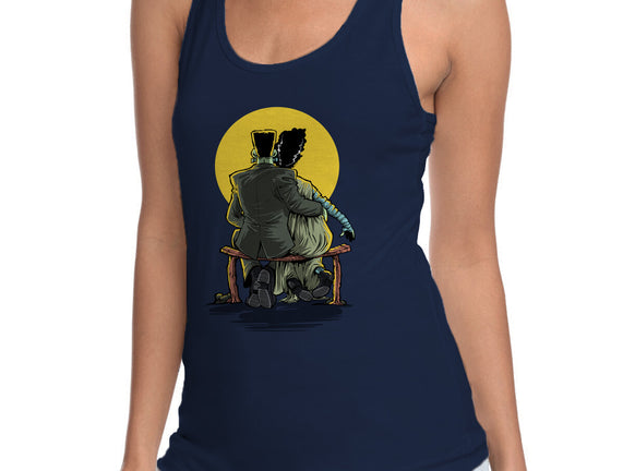 Monster And Bride Gazing At The Moon