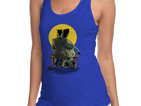 Monster And Bride Gazing At The Moon