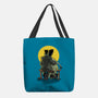 Monster And Bride Gazing At The Moon-None-Basic Tote-Bag-zascanauta