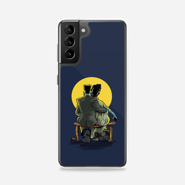 Monster And Bride Gazing At The Moon-Samsung-Snap-Phone Case-zascanauta