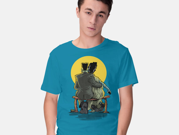 Monster And Bride Gazing At The Moon