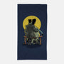 Monster And Bride Gazing At The Moon-None-Beach-Towel-zascanauta