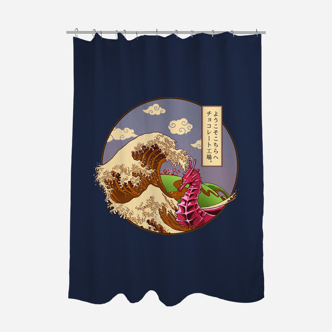The Great Wave Of Chocolate-None-Polyester-Shower Curtain-daobiwan