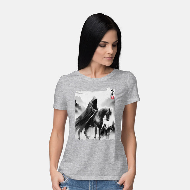 The Black Riders Journey-Womens-Basic-Tee-DrMonekers