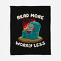 Read More Worry Less-None-Fleece-Blanket-koalastudio