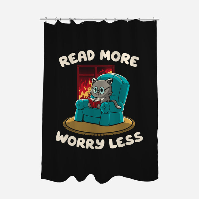Read More Worry Less-None-Polyester-Shower Curtain-koalastudio