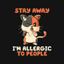 Allergic To People-Dog-Adjustable-Pet Collar-koalastudio