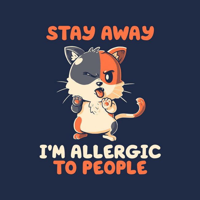 Allergic To People-Unisex-Basic-Tee-koalastudio
