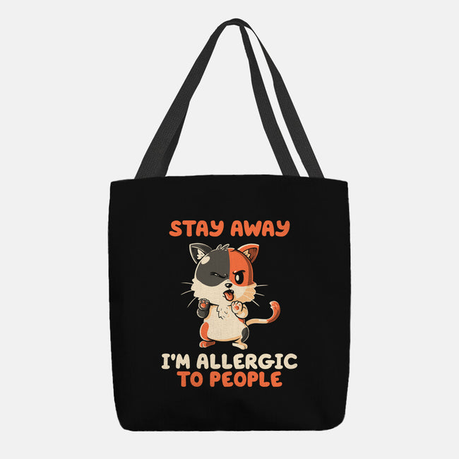 Allergic To People-None-Basic Tote-Bag-koalastudio