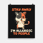 Allergic To People-None-Matte-Poster-koalastudio