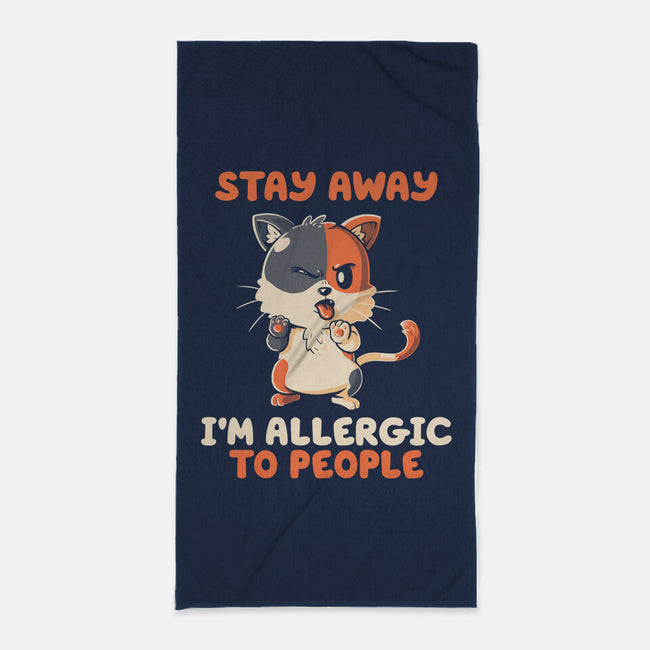 Allergic To People-None-Beach-Towel-koalastudio