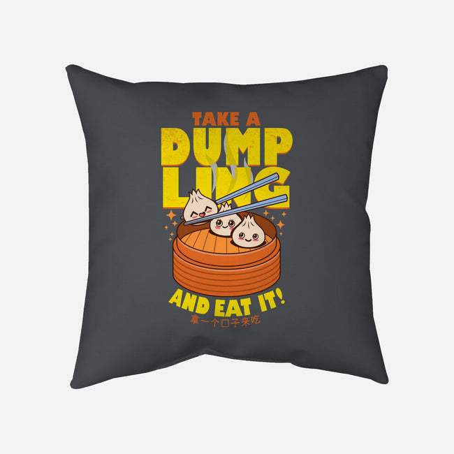 Take A Dumpling And Eat It-None-Removable Cover w Insert-Throw Pillow-Boggs Nicolas