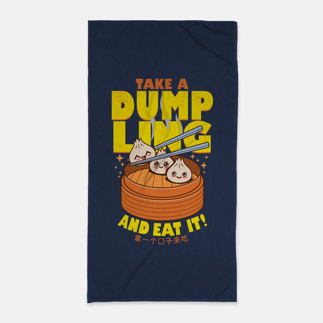 Take A Dumpling And Eat It-None-Beach-Towel-Boggs Nicolas