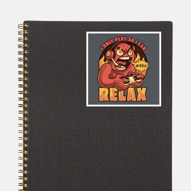Video Game Relax Player-None-Glossy-Sticker-Studio Mootant