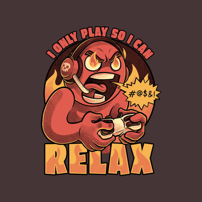 Video Game Relax Player-None-Removable Cover w Insert-Throw Pillow-Studio Mootant
