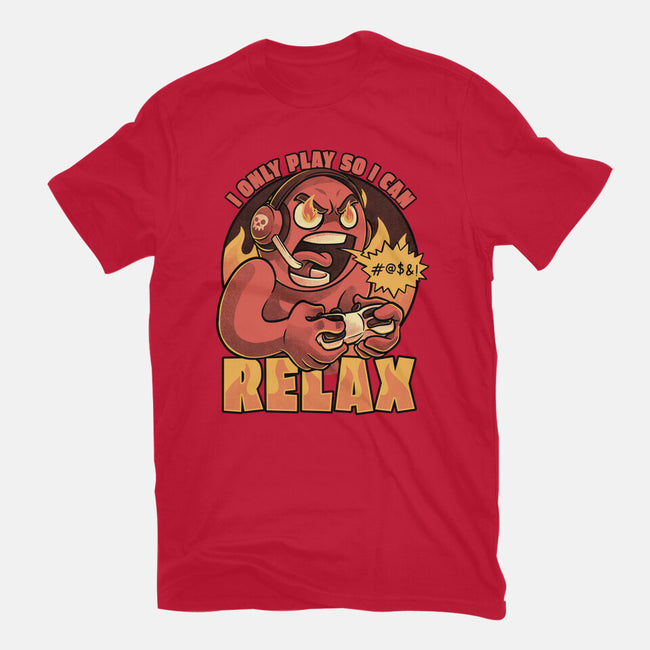 Video Game Relax Player-Mens-Basic-Tee-Studio Mootant