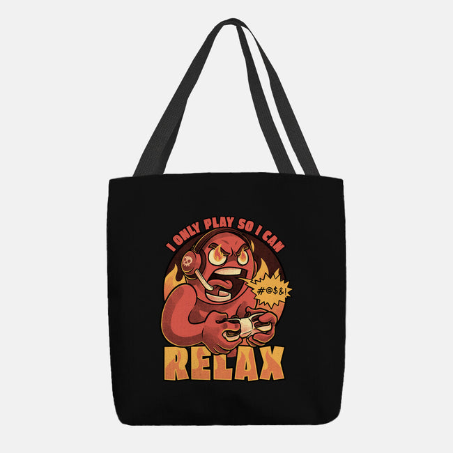 Video Game Relax Player-None-Basic Tote-Bag-Studio Mootant