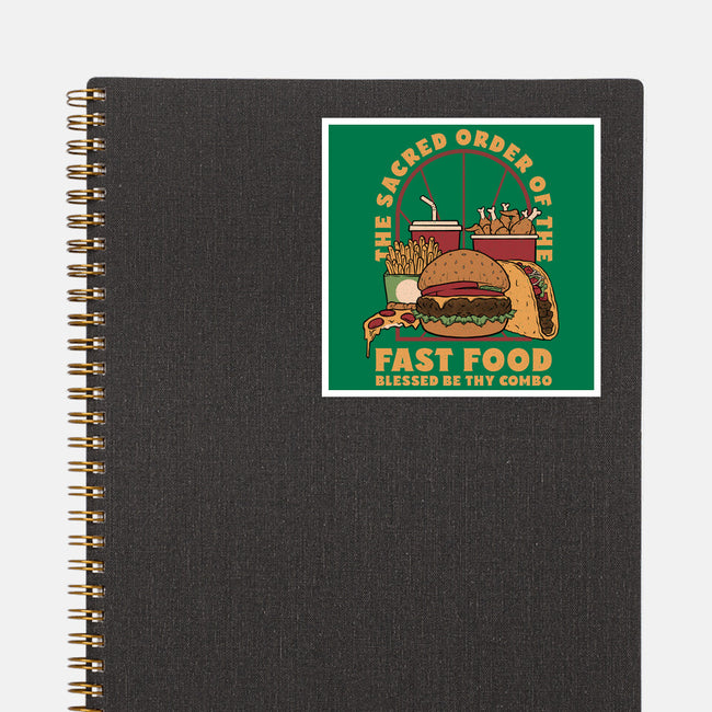 Sacred Order Of Fast Food-None-Glossy-Sticker-Studio Mootant