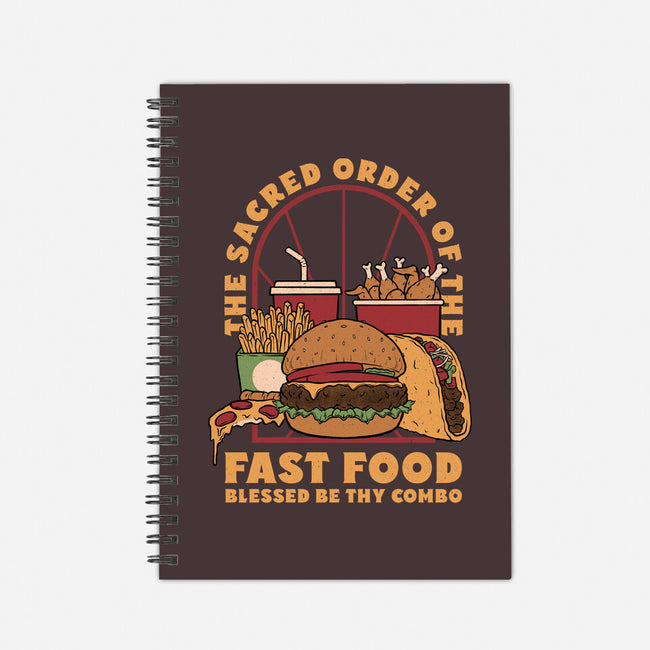 Sacred Order Of Fast Food-None-Dot Grid-Notebook-Studio Mootant